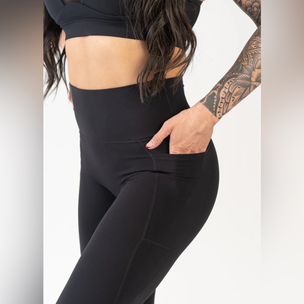 Black leggings with pockets 7/8